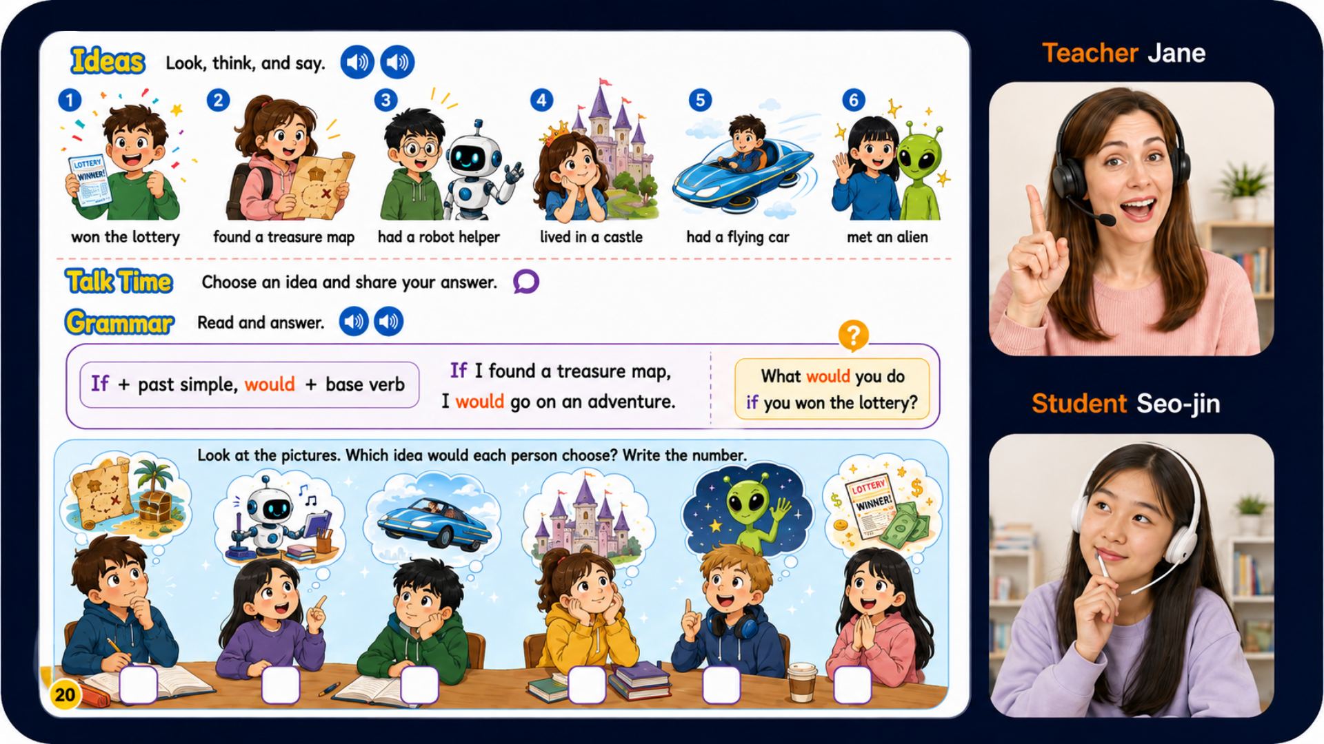 Coursebooks Grammar 수업 화면